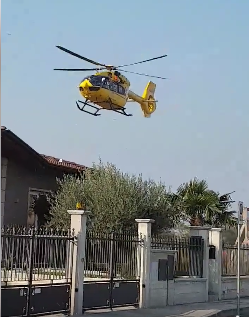 Sinistro stradale a Ghedi, interviene l’elisoccorso