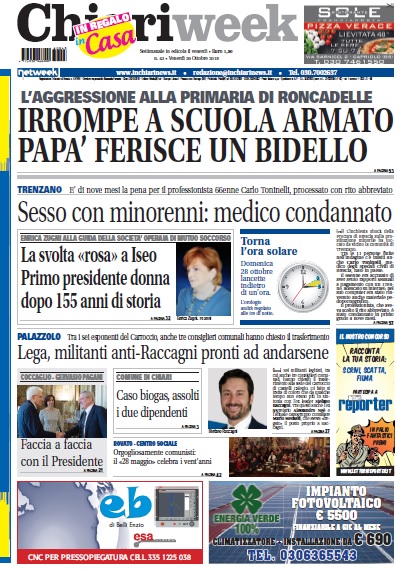 ChiariWeek in edicola il numero del 26 ottobre