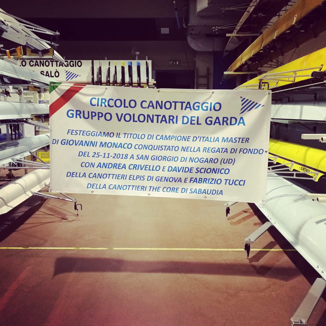 Circolo Canottaggio Gruppo Volontari del Garda campioni d’Italia