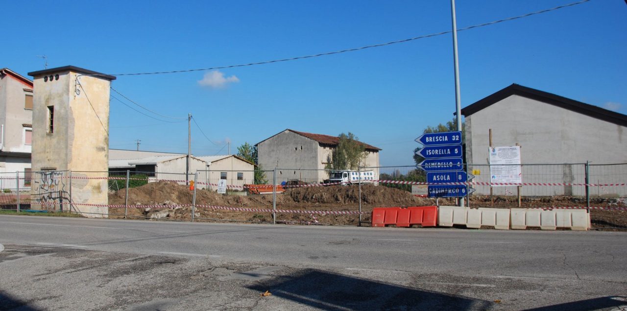 Cantiere fermo per un mortaio della guerra a Corvione