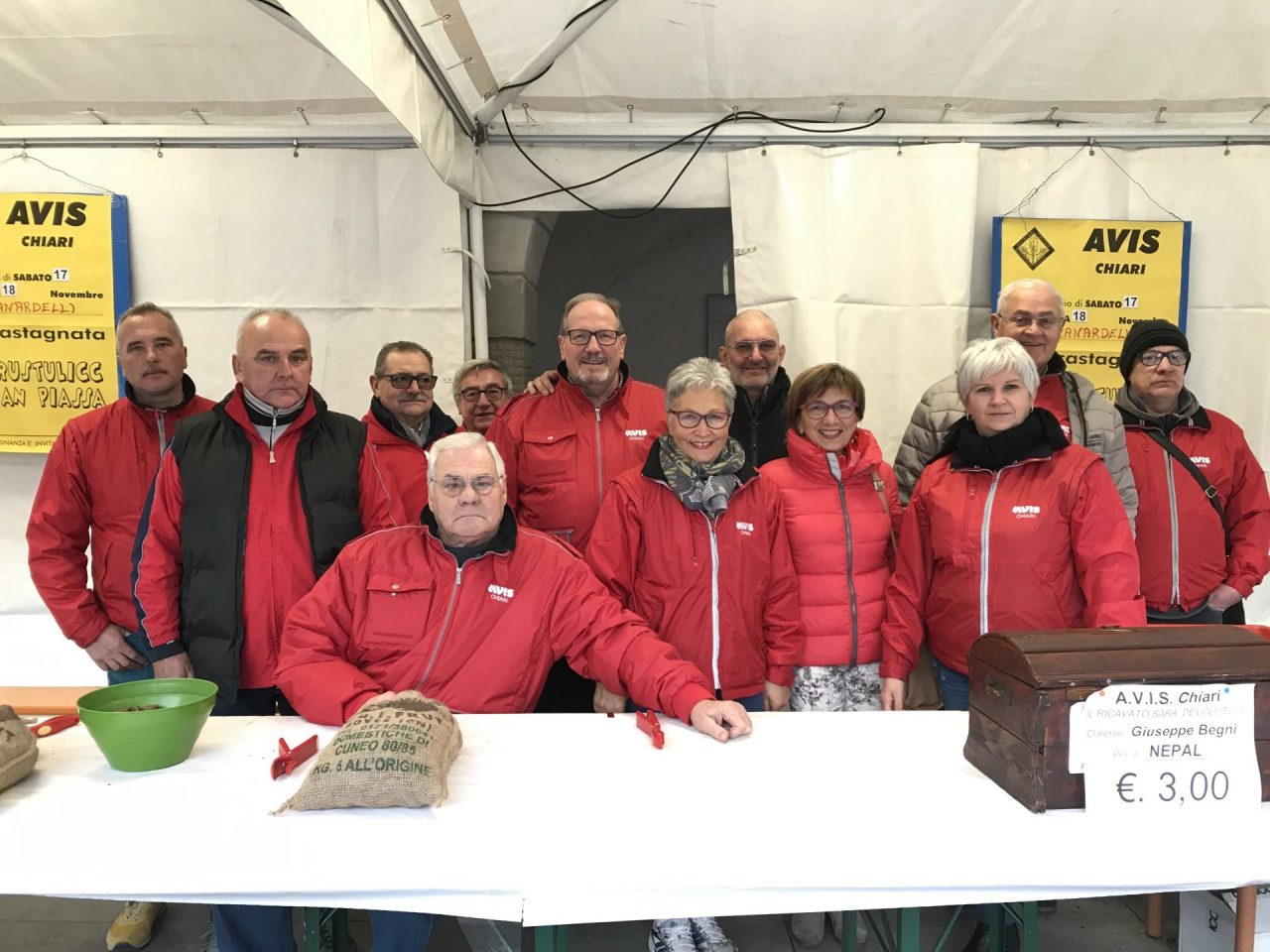 Avis di Chiari in prima linea per la solidarietà con “Brustulicc an piassa”