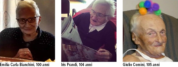 100, 104, 105: i segreti di Carlina, Iris e Giulio