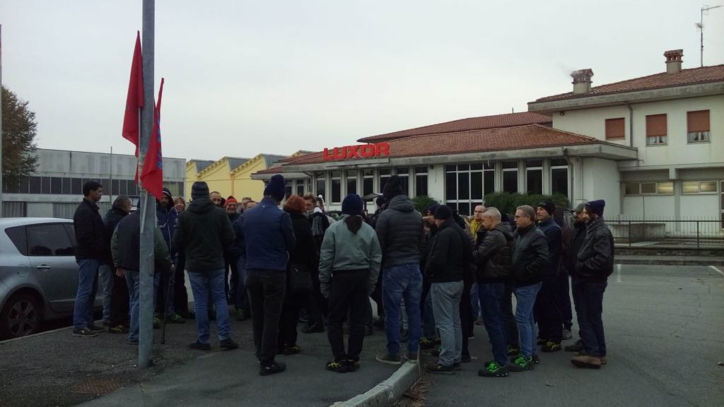 Ennesimo sciopero alla Luxor questa mattina