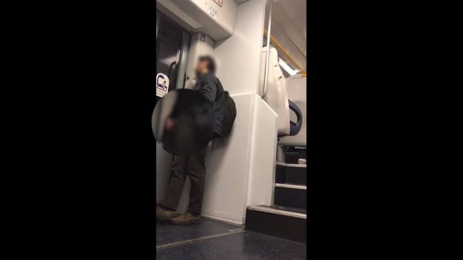 Maniaco si tocca davanti a una studentessa in treno VIDEO