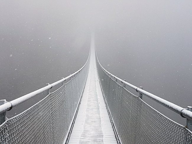 Battesimo della neve per il Ponte nel Cielo FOTO VIDEO