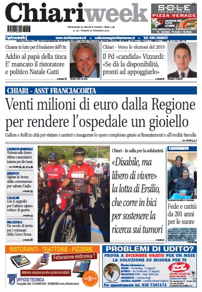 ChiariWeek in edicola il numero del 30 novembre