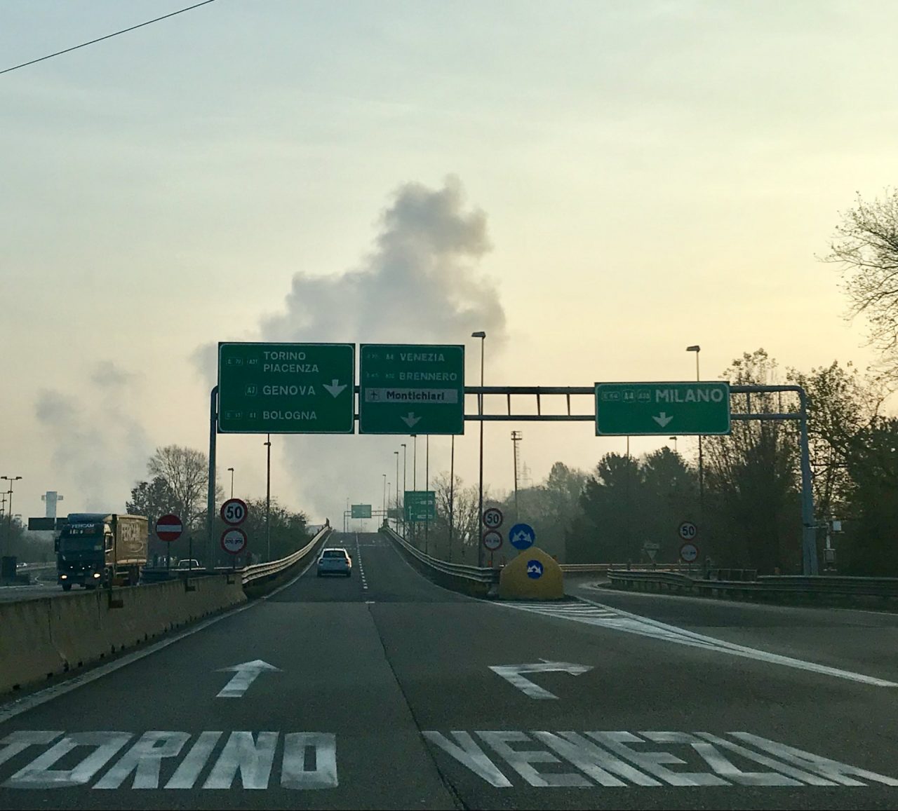 A21 chiusa da Brescia centro a Brescia sud martedì notte