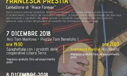 Francesca Prestia in concerto per i diritti umani.