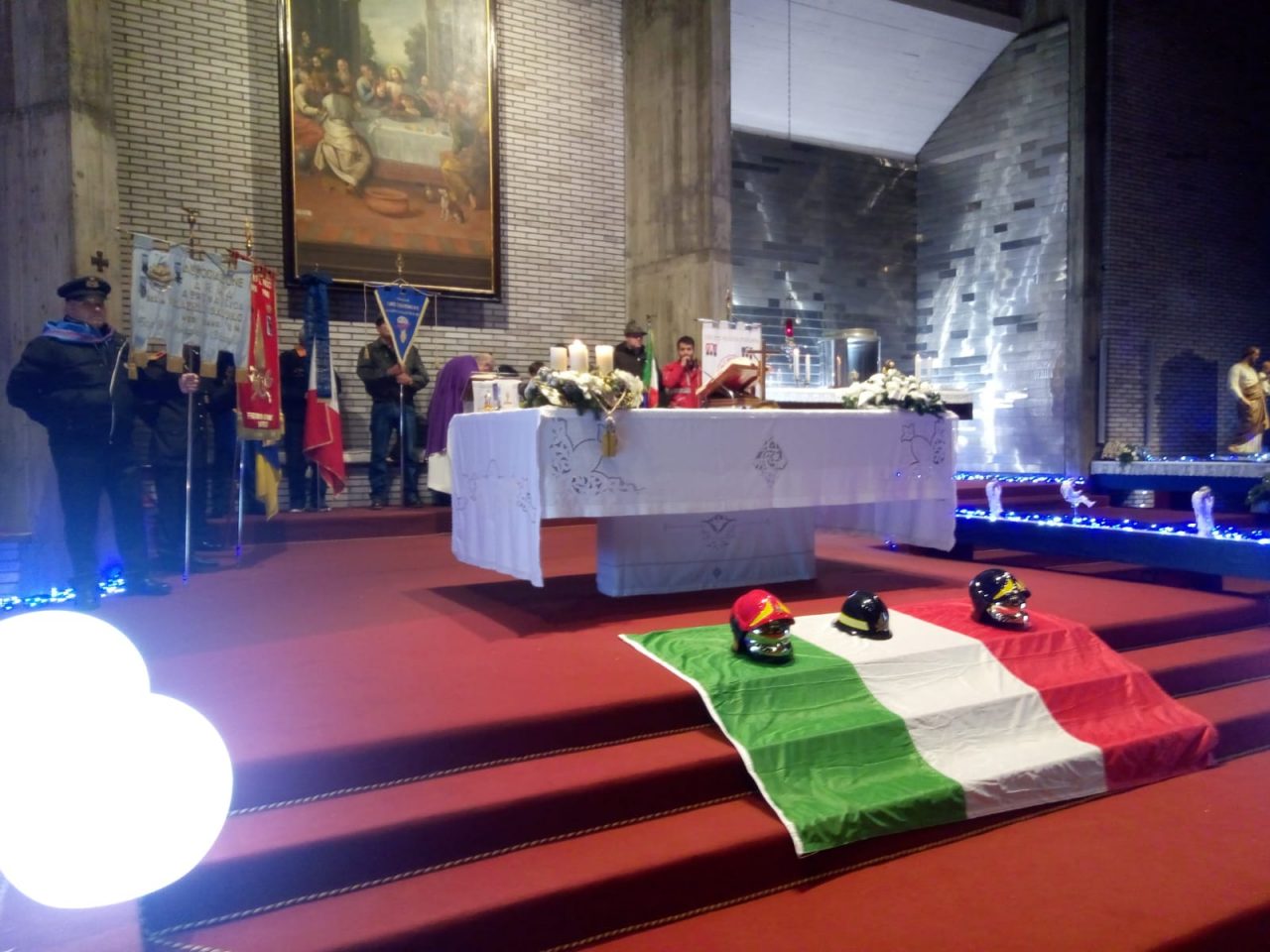 Vigili del Fuoco in festa per Santa Barbara a Palazzolo VIDEO