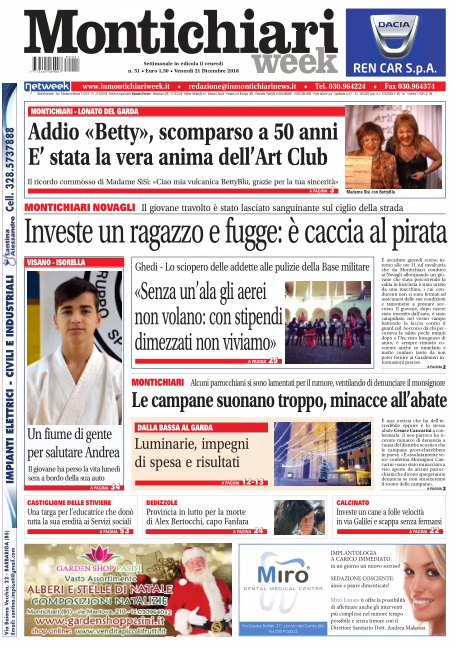 MontichiariWeek è in edicola