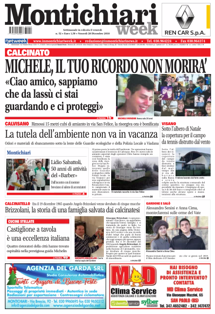 MontichiariWeek è in edicola