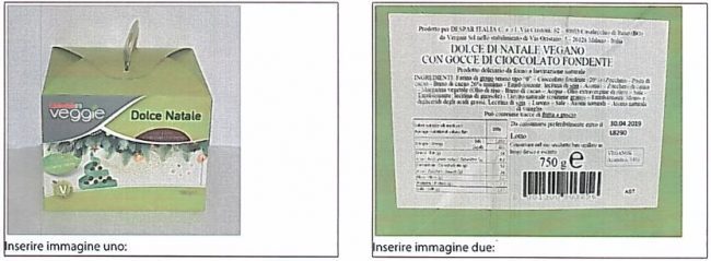 Dolce natalizio al cioccolato vegano richiamato dal ministero