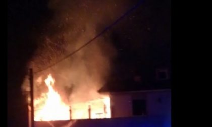 Incendio a Ospitaletto, scoppia una bombola VIDEO