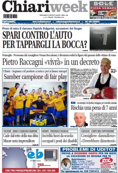 ChiariWeek in edicola il numero del 7 dicembre