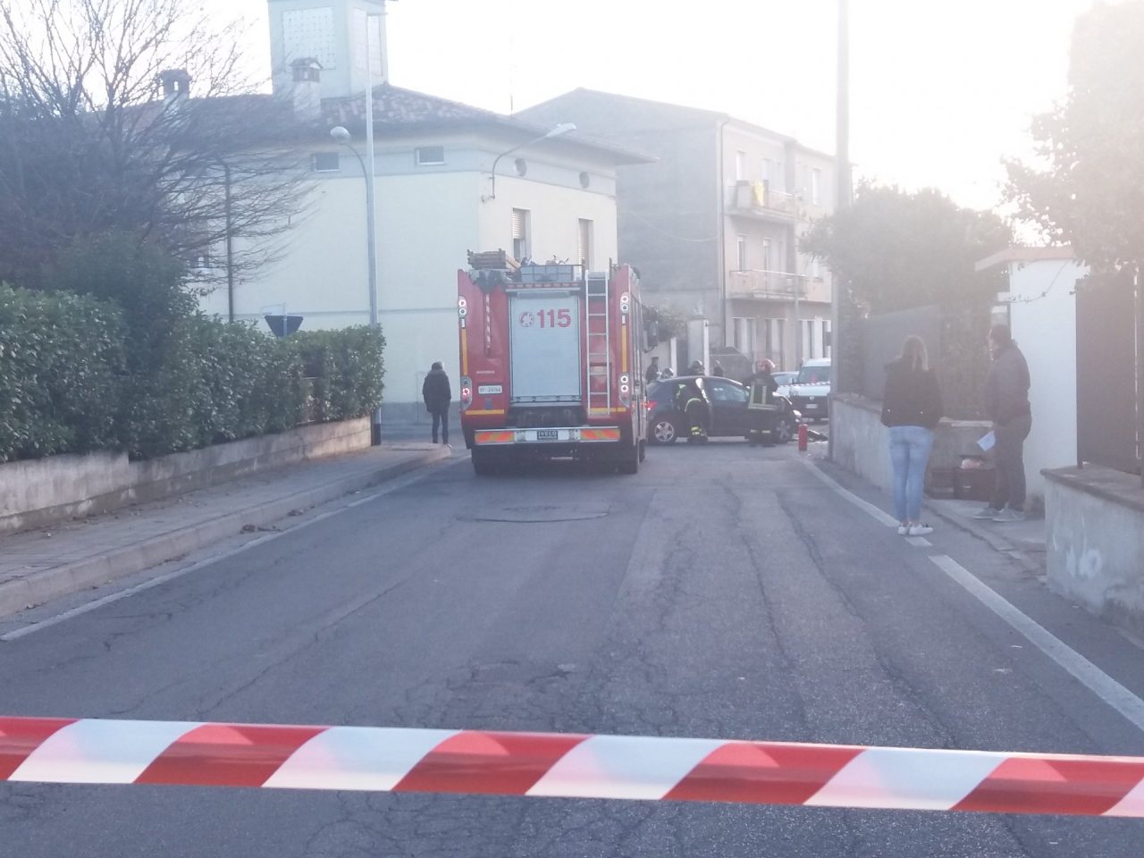 Incidente con fuga di gas a Rovato