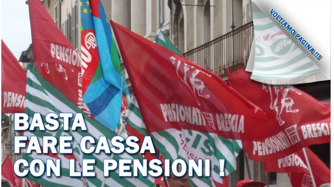 Pensionati bresciani in piazza, contro la manovra