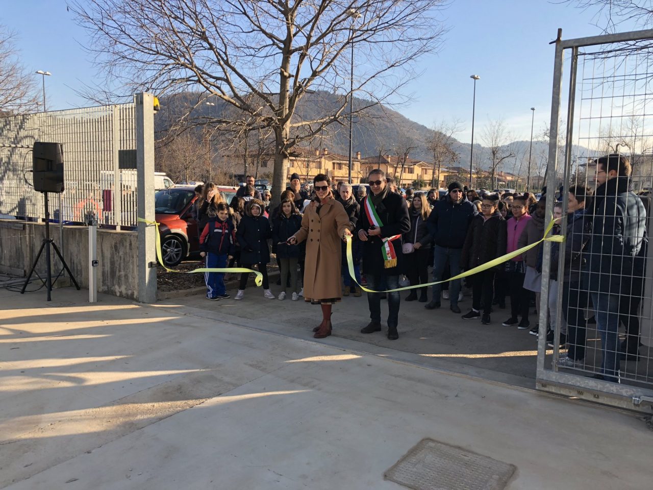 Inaugurata la Temporary School al palazzetto dello sport di Cologne FOTO