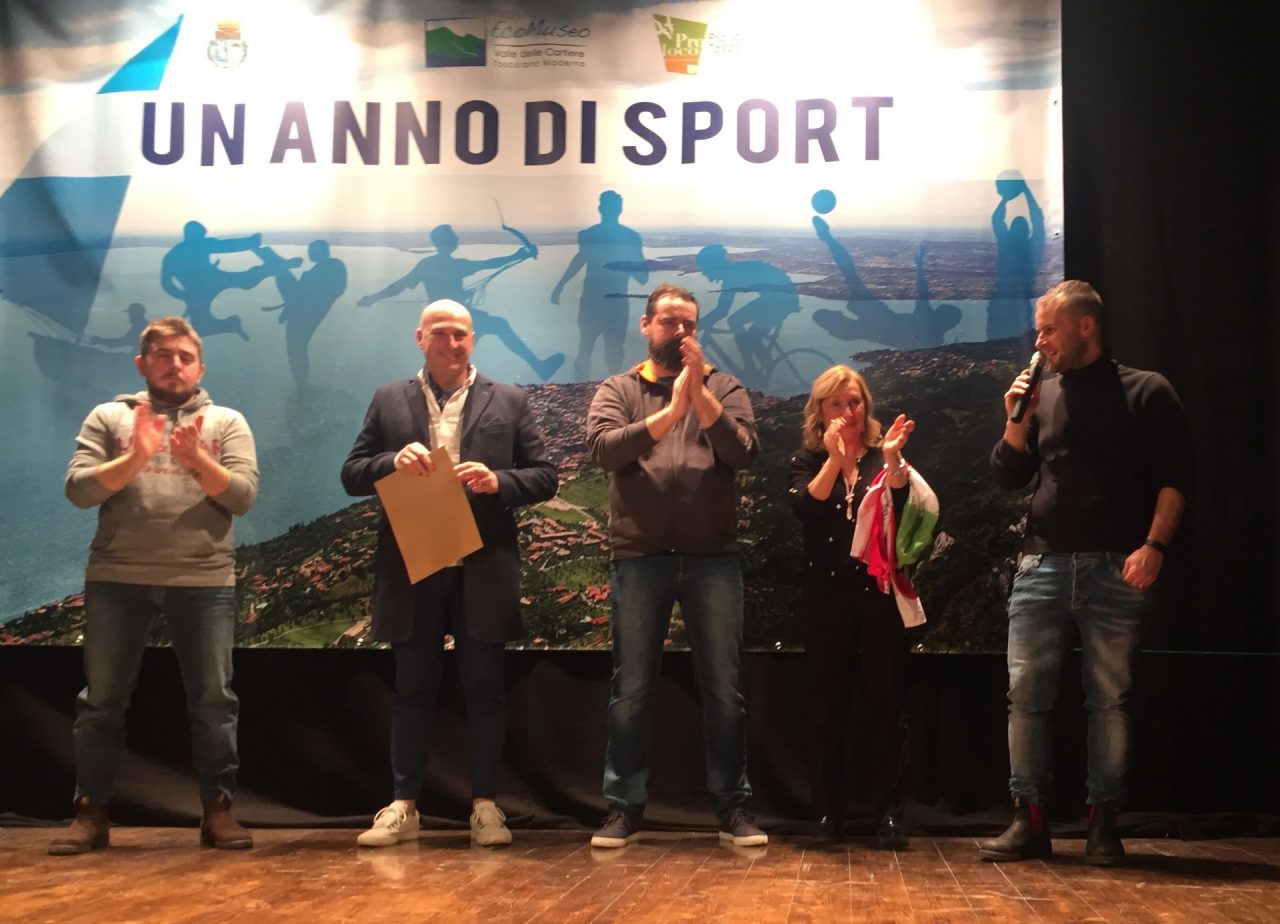 Festeggiamenti a Toscolano Maderno per la serata in omaggio agli sportivi