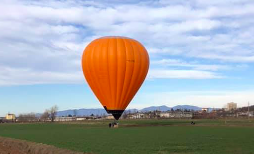 Mongolfiera nei cieli di Castiglione, ed è subito magia