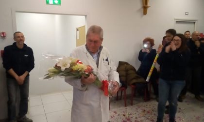 Festa a sorpresa per gli 80 anni di Lanfranchi, presidente del gruppo