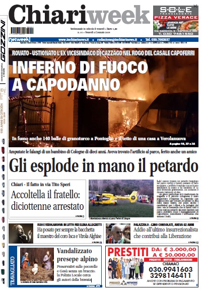 ChiariWeek in edicola il numero del 4 gennaio