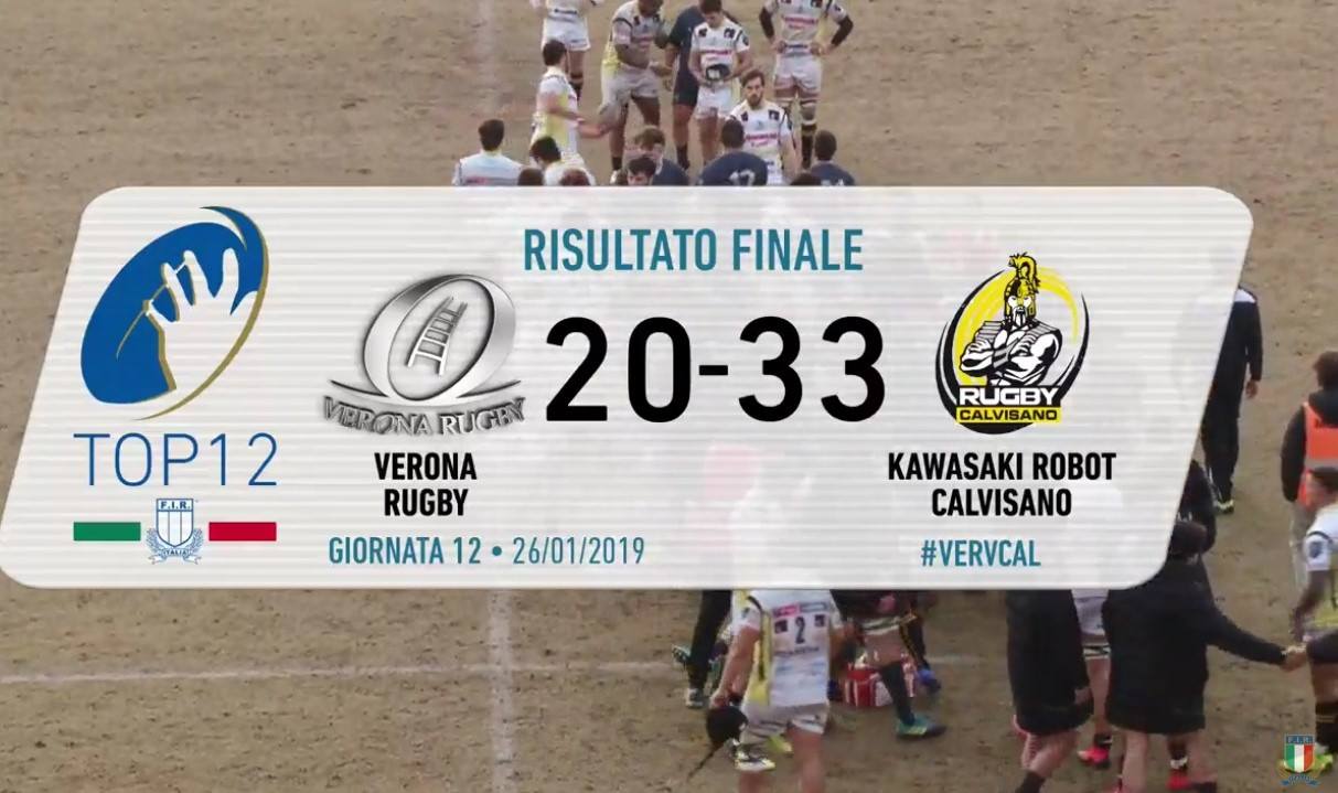 Terzo posto e un grande ritorno: Verona-Calvisano 20-33