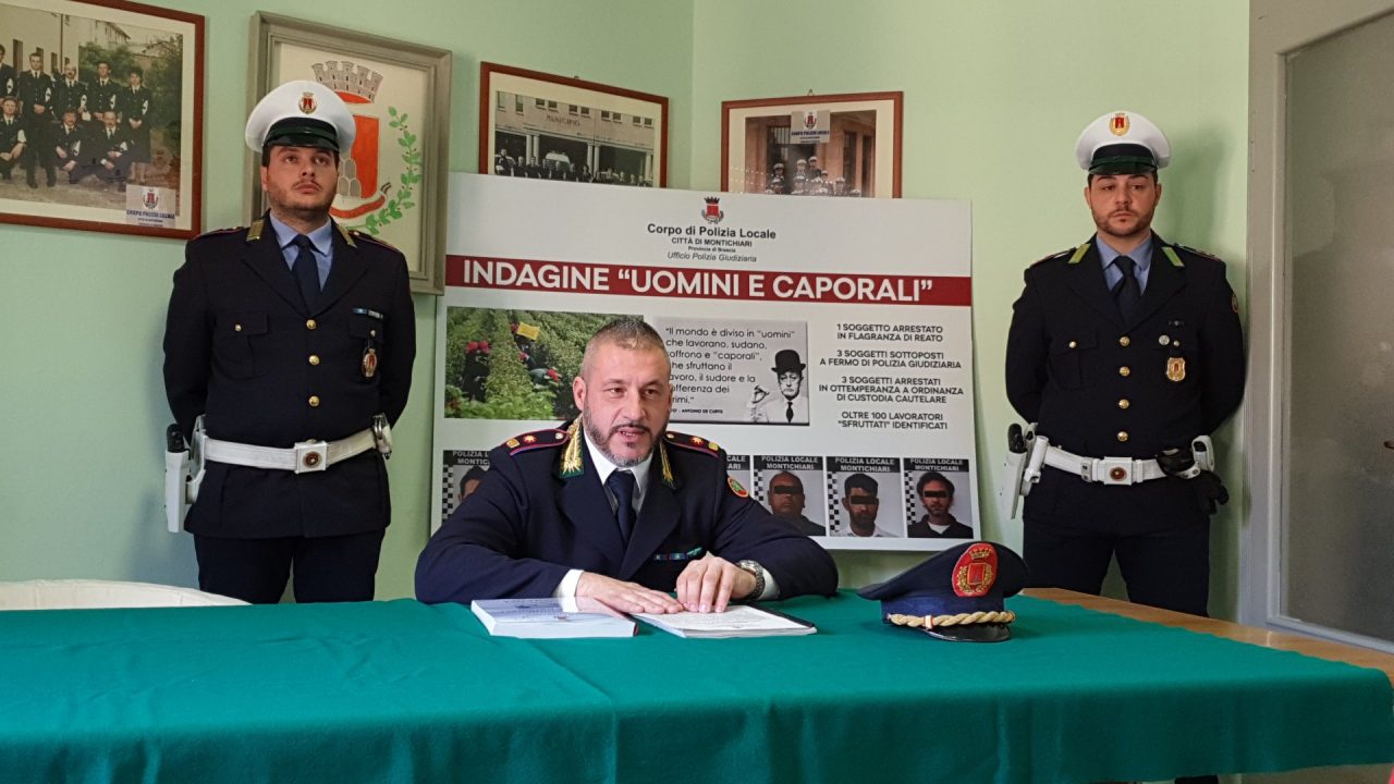 Caporalato nel bresciano, partita da Montichiari l’indagine che ha portato a sette arresti