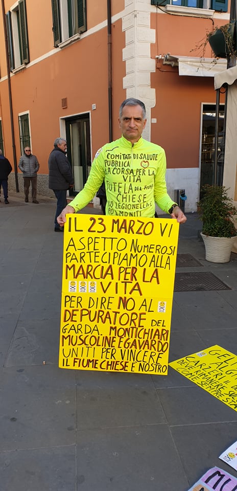 Depuratore del Garda, a Montichiari una marcia cittadina per opporsi alla sua costruzione