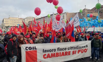Sindacati uniti in piazza a Roma: 1000 manifestanti da Brescia VIDEO
