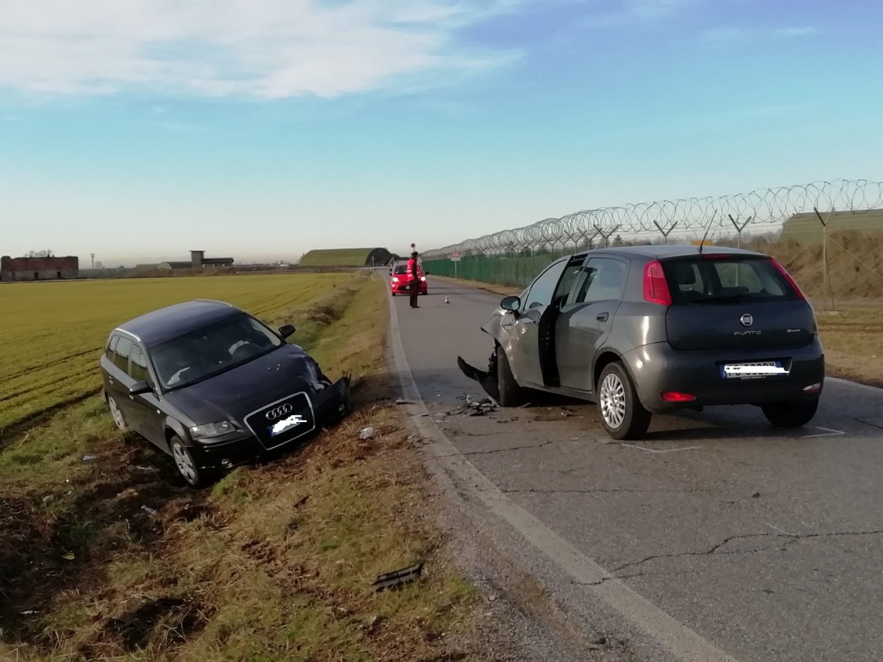 Frontale a Ghedi, tre feriti