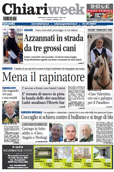 ChiariWeek in edicola il numero del 15 febbraio