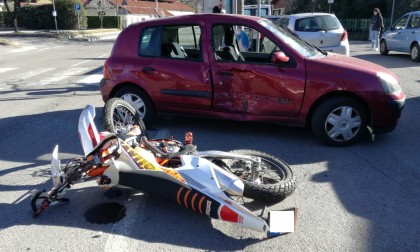 Incidente a Iseo fra un'auto e una moto