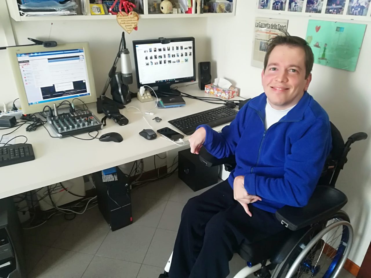 Quando la disabilità è forza: Stefano va in onda su “SteraRadioDj”