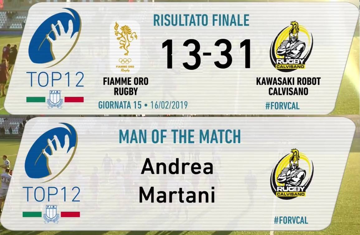 Playoff vicini: Fiamme Oro-Calvisano 13-31