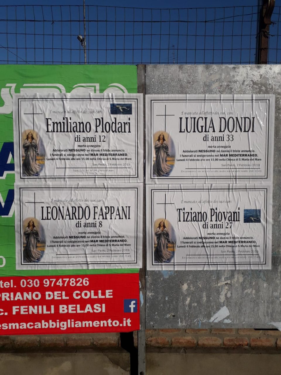 Finti annunci funebri, sgomento e timore a San Paolo