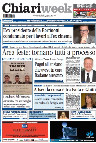 ChiariWeek in edicola il numero del 22 febbraio