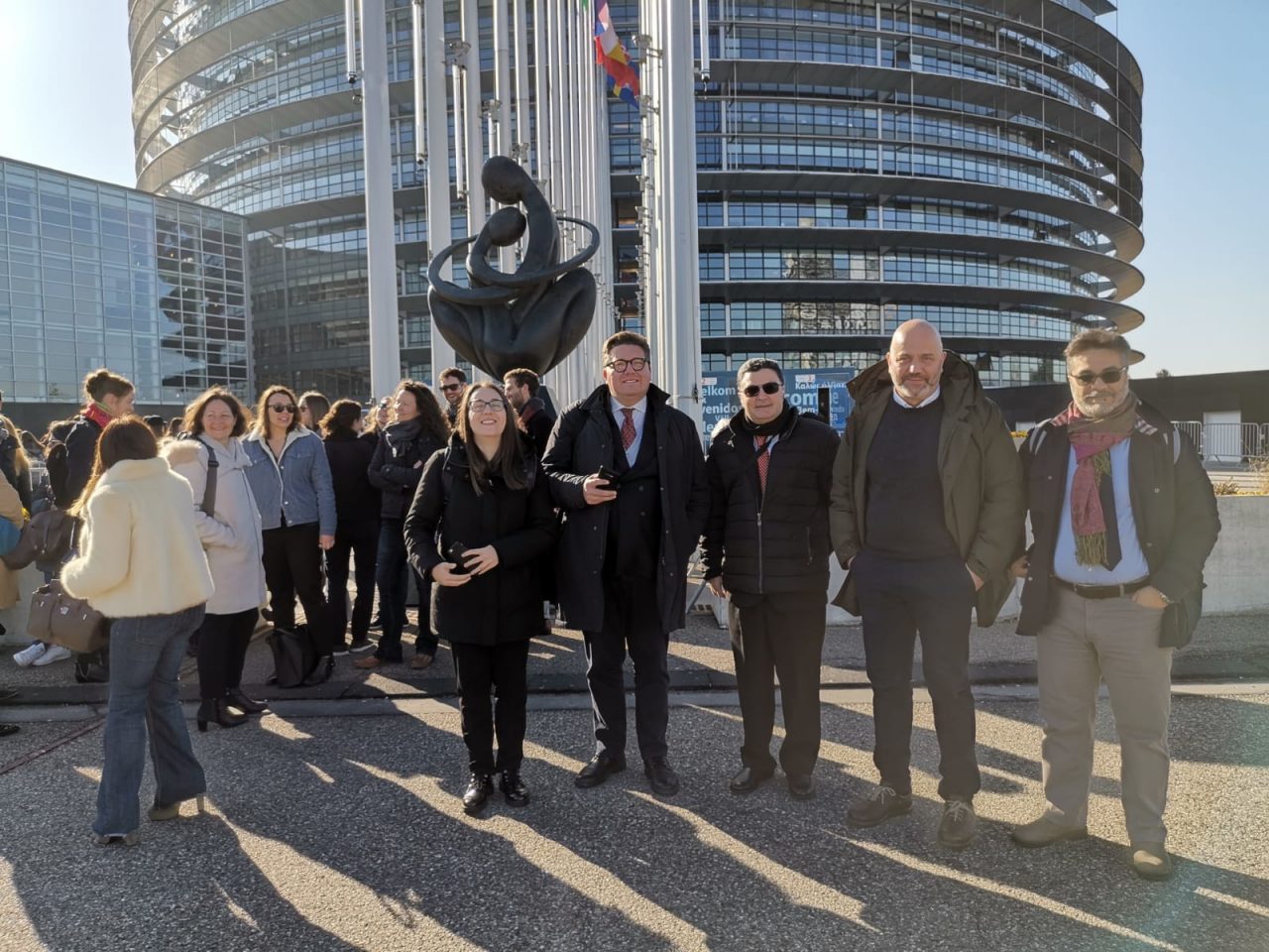 Giornalisti bresciani in visita a Strasburgo con l’Eurodeputato Lancini