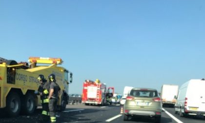 Incidente in autostrada A4 8 chilometri di coda FOTO