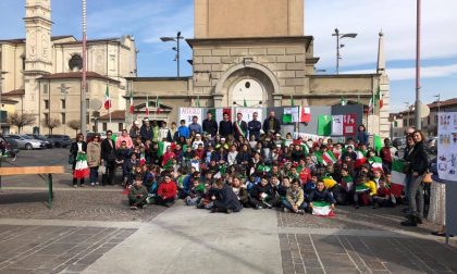 Tutti in piazza in occasione della grande festa tricolore a Travagliato VIDEO e FOTO