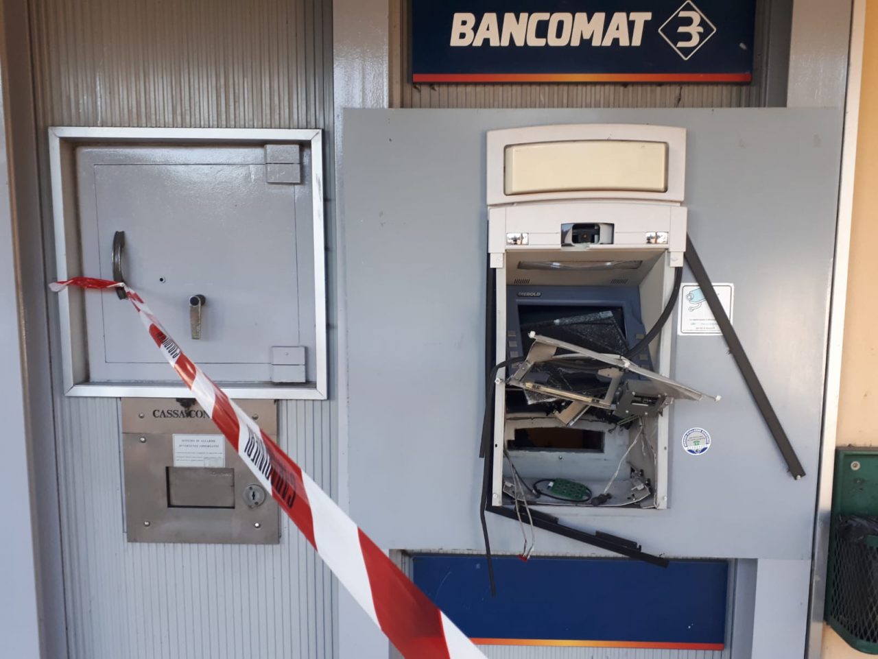 Esplosione al bancomat di Clusane