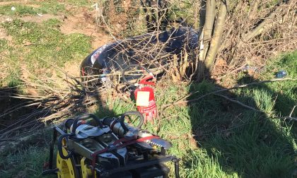 Grave incidente a Roccafranca: un'auto finisce nel fosso