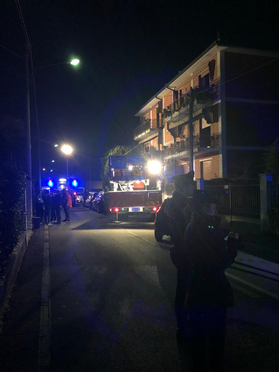 A fuoco un appartamento nella notte a Castelcovati