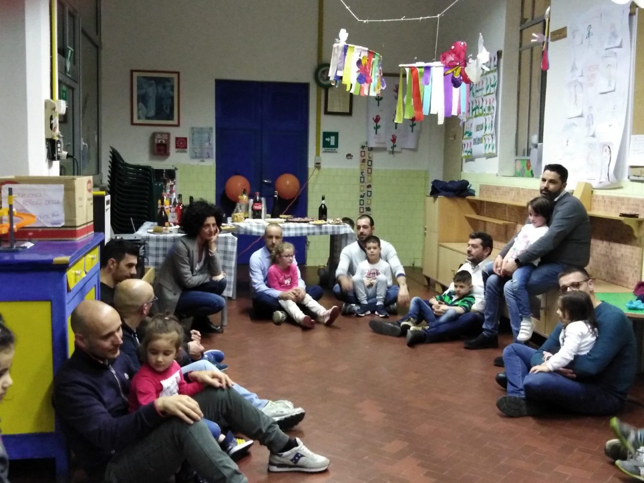 All’asilo Girotondo un aperitivo con i papà