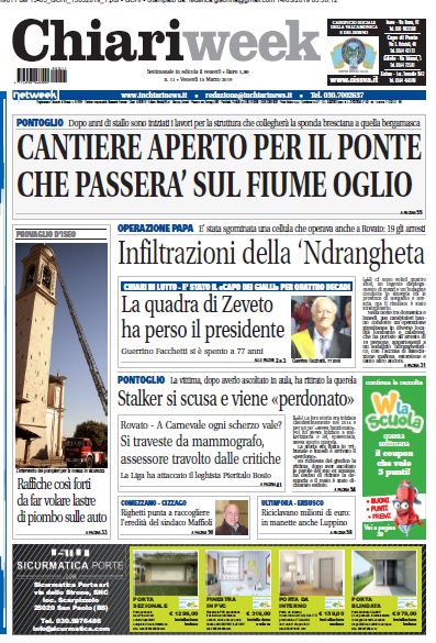 ChiariWeek in edicola il numero del 15 marzo