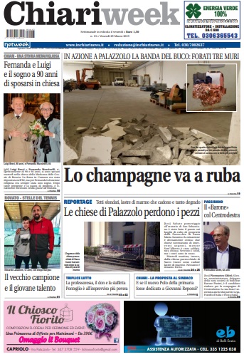 ChiariWeek in edicola il numero del 29 marzo
