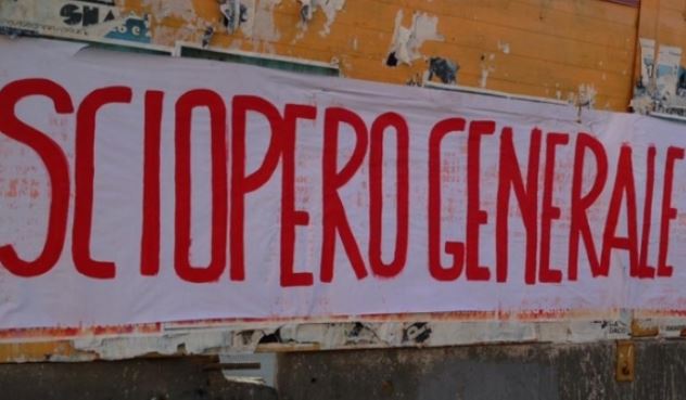 Sciopero generale di venerdì: non solo trasporti e rifiuti, a rischio anche scuola e sanità
