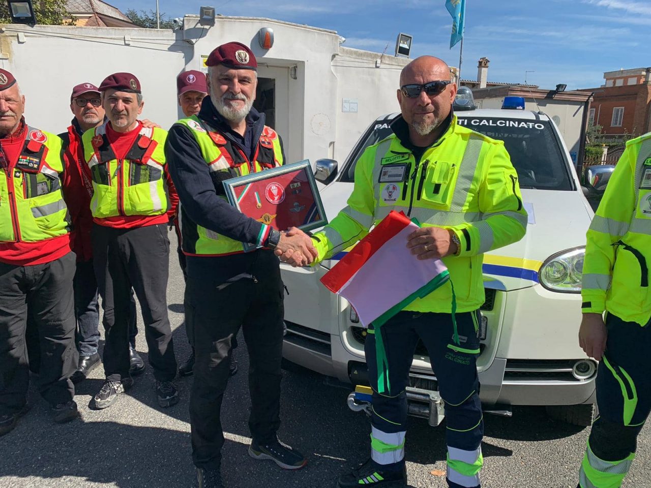 Incendio doloso, la Prociv di Calcinato in aiuto dei colleghi romani