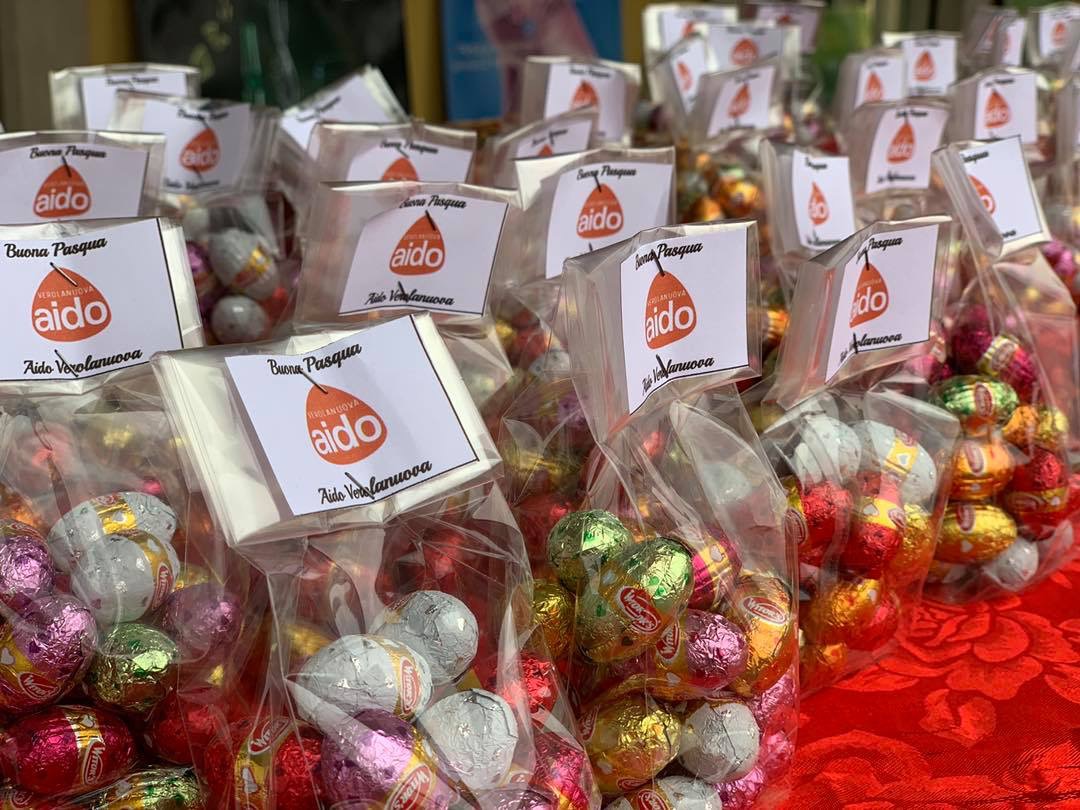 Verolanuova Aido in piazza per gli auguri di Pasqua