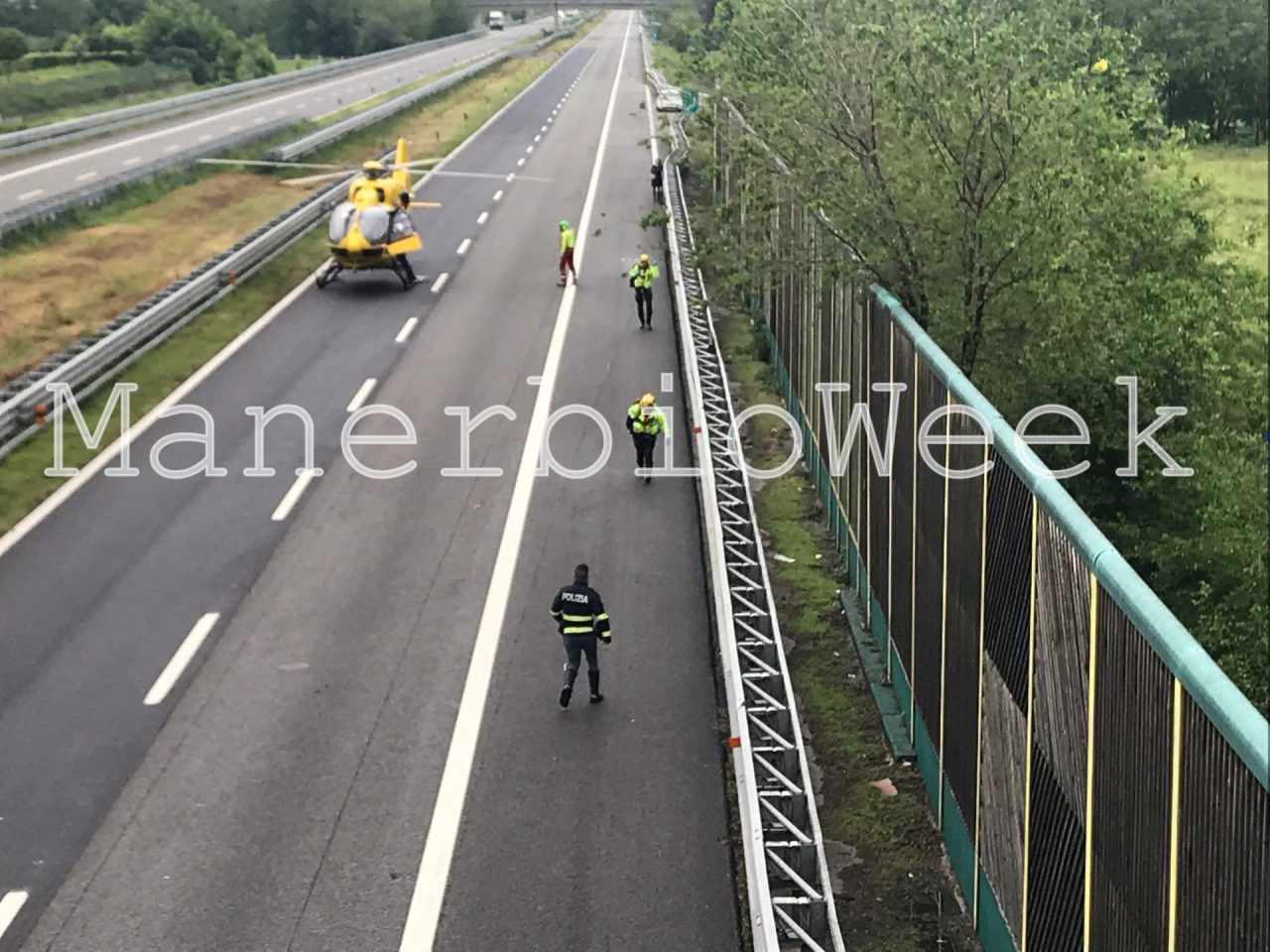 Incidente in A21 a San Gervasio Bresciano