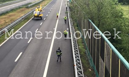 Incidente in A21 a San Gervasio Bresciano